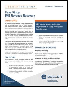 Case Study: IME Revenue Recovery