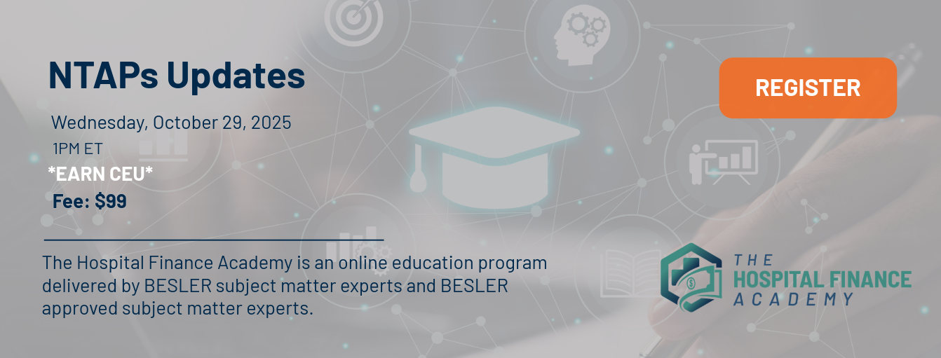 BESLER Academy NTAPs Update Webinar